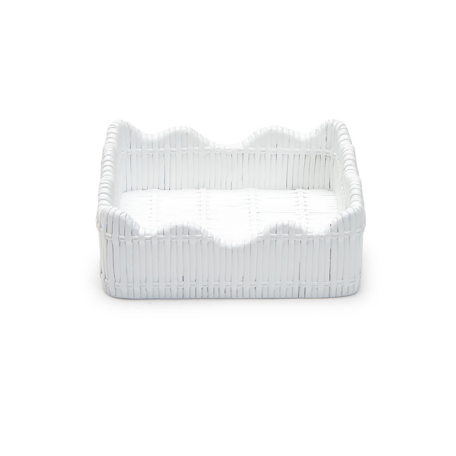 Scalloped Edge Cocktail Napkin Holder