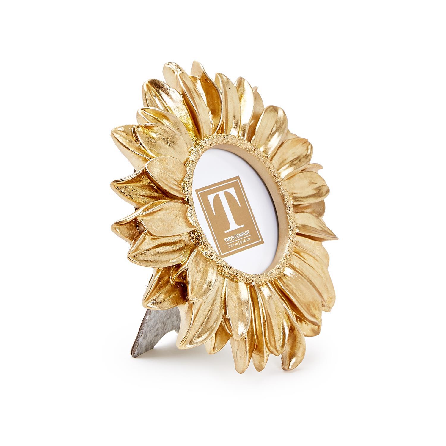 Gold Sunflower 3x3 Photo Frame gold-sunflower-3x3-photo-frame