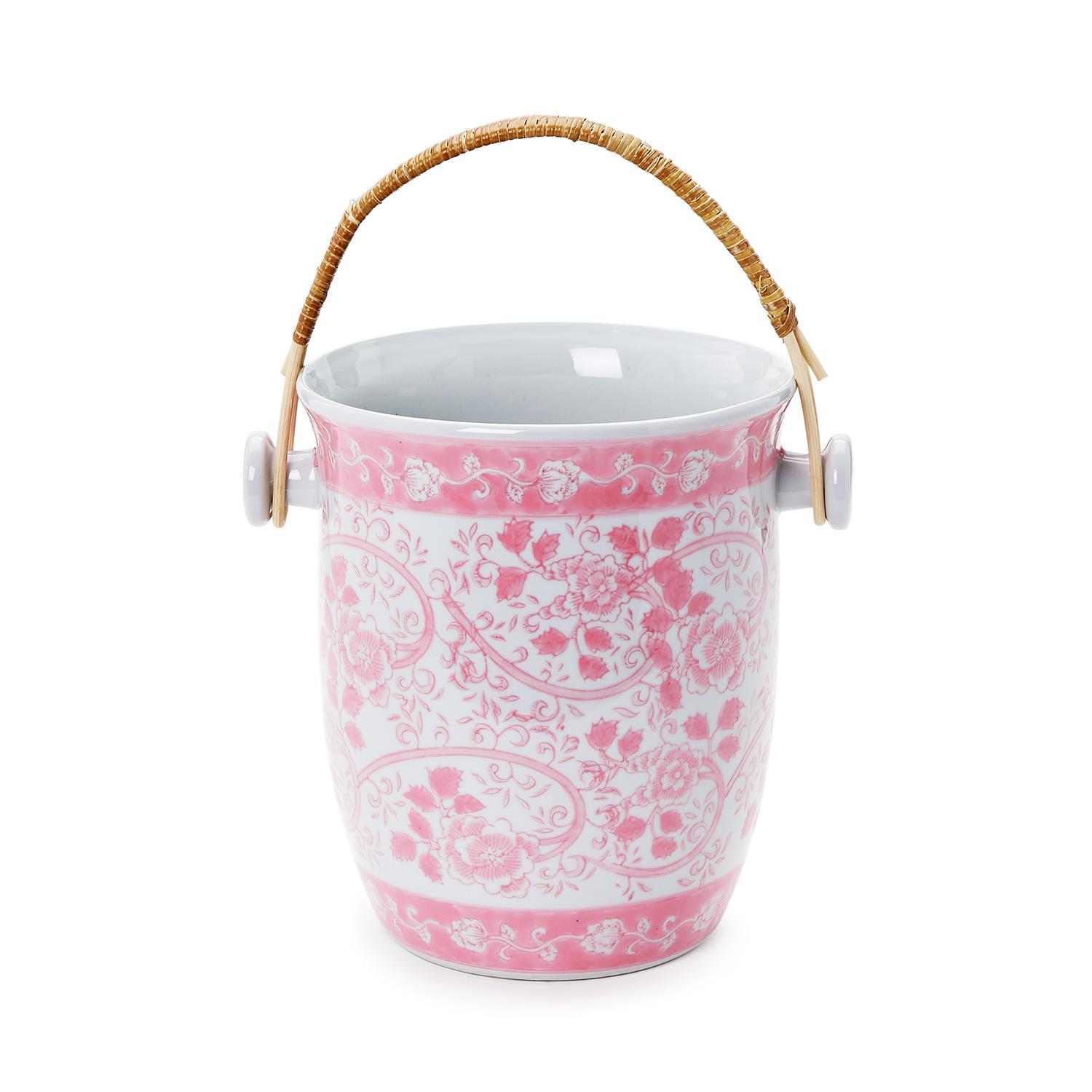 Pink Chinoiserie Cooler Bucket