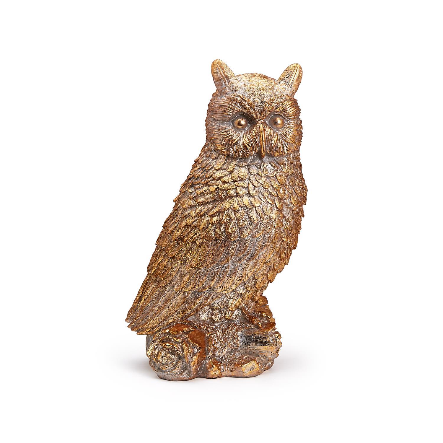 enchanted-woods-golden-owl-decor-sculpture