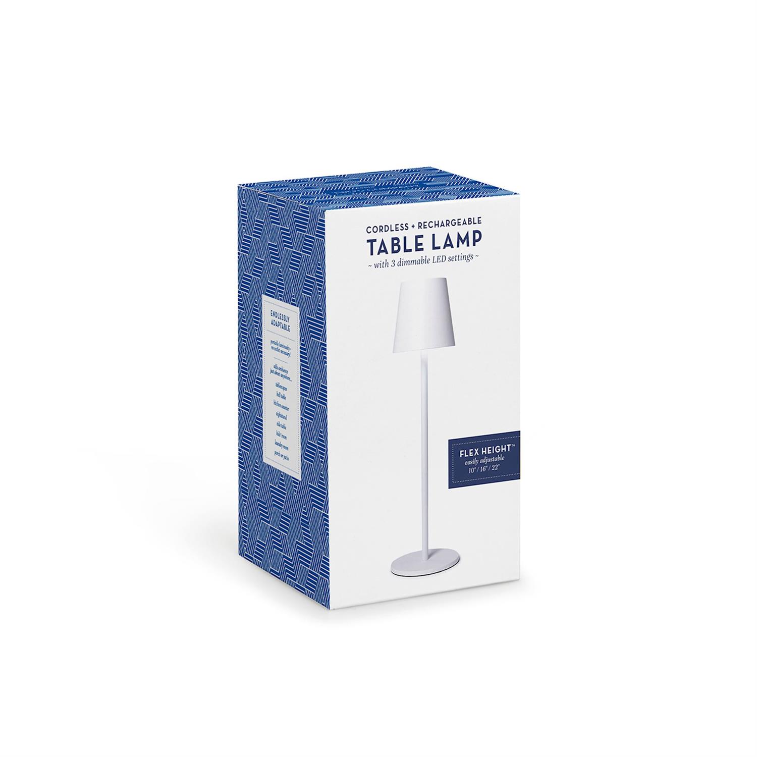 LED Portable Cordless Table Lamp Adjustable 3 Heights in Gift Box