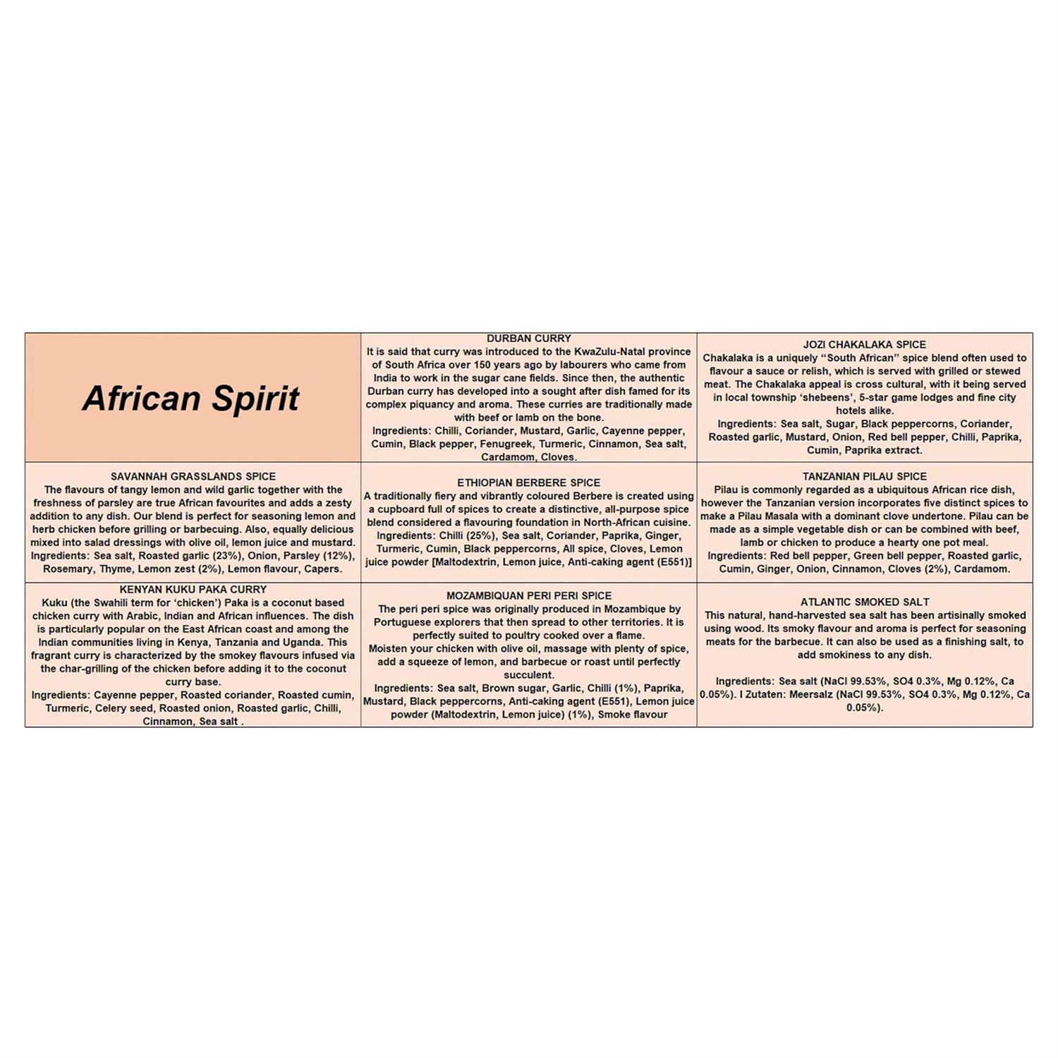 African Spirit Spice Gift Set