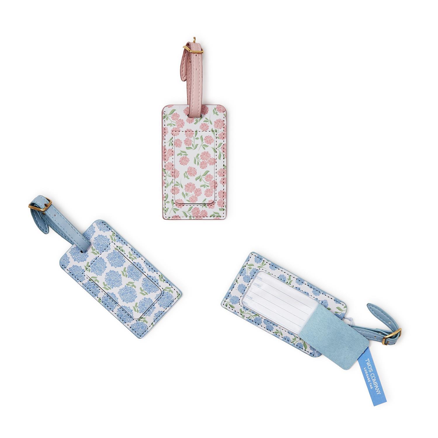 Hydrangea Print Luggage Tag Asst 3 Designs