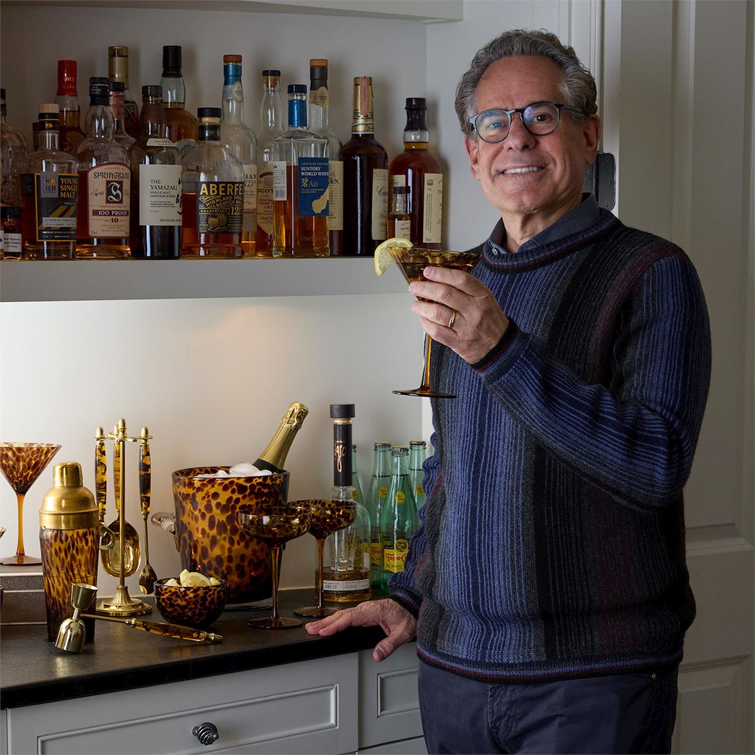 Tortoise Print Cocktail Shaker
