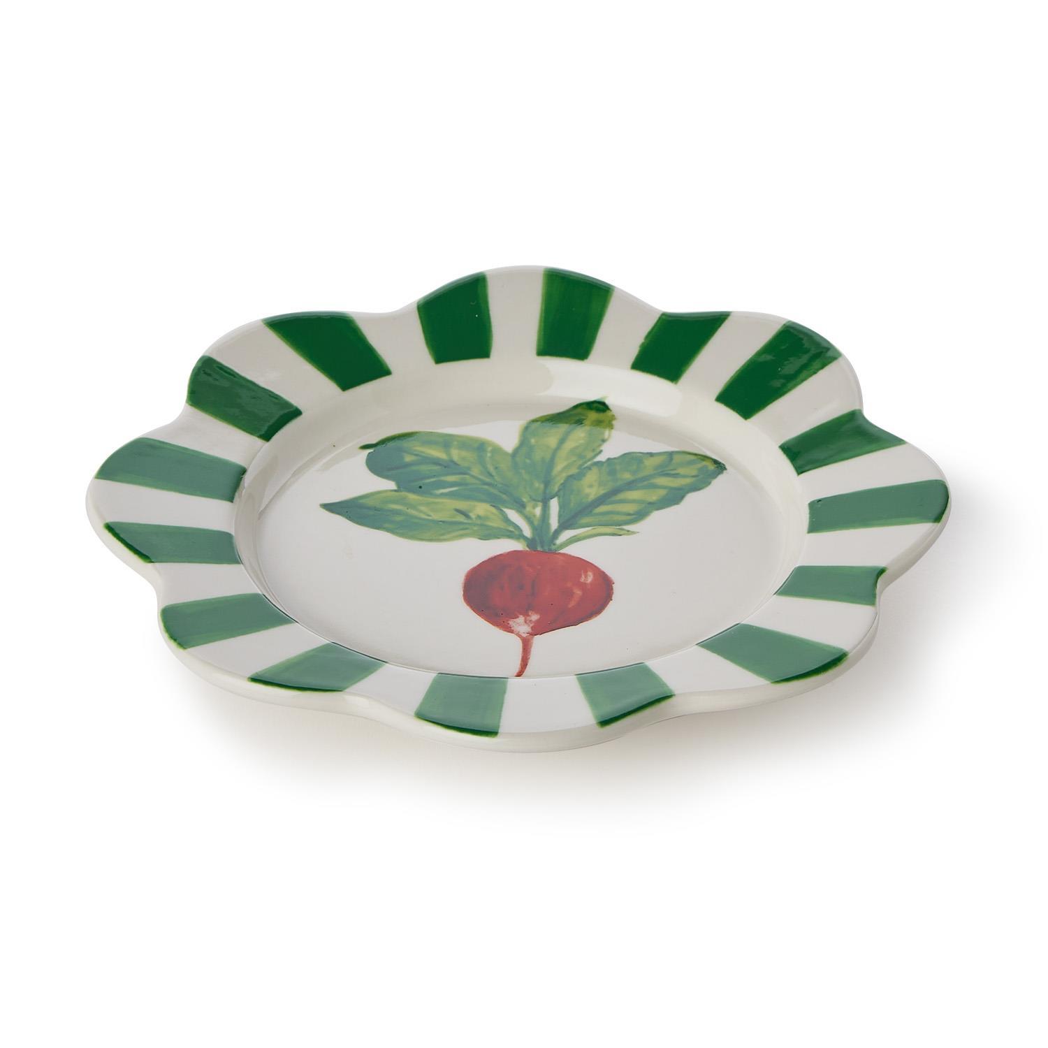 S/4 Vegetable Tidbit Plates