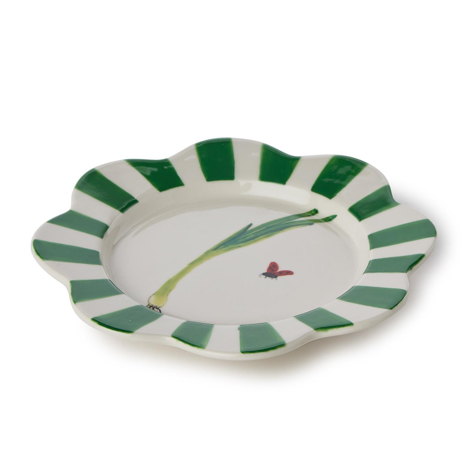 S/4 Vegetable Tidbit Plates