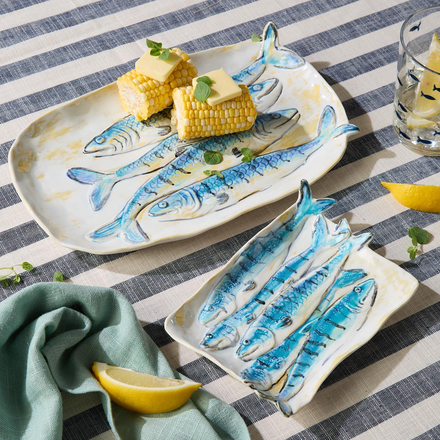 herring fish 皿 Fish tray 65 cm, Thun 1794 Carlsbad porcelain, BERNADOTTE fishing 食器