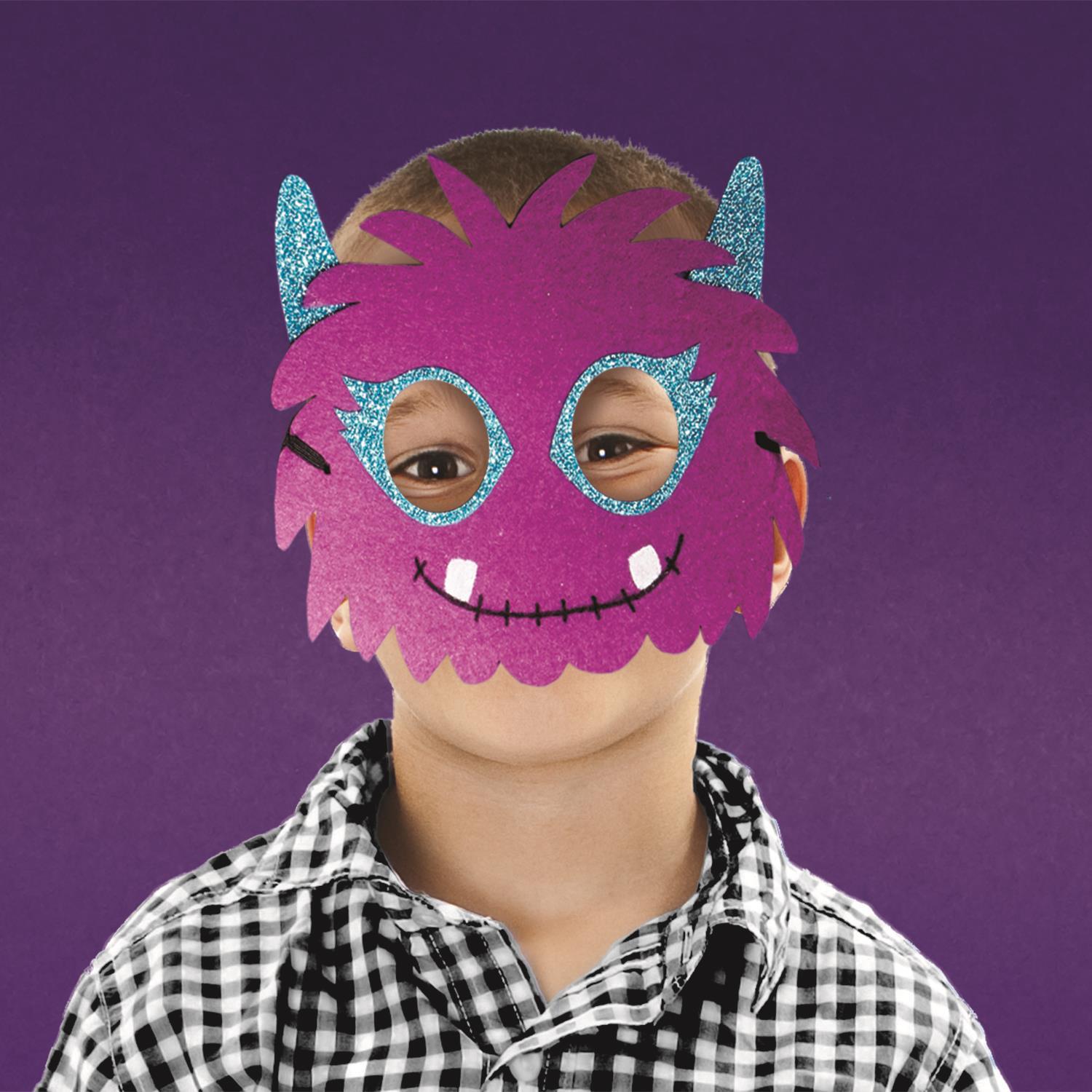 Spooktacular 36 Pc Felt Applique Mask Incl 6 Designs