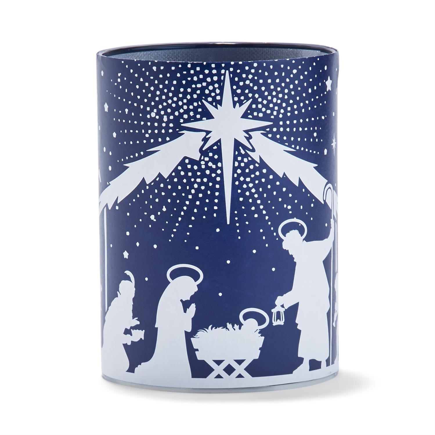Nativity Scene Light Up Candle