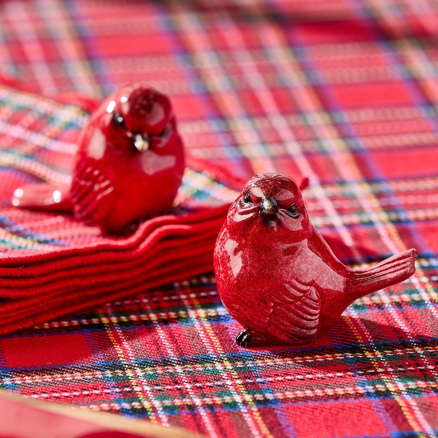 置物  Birds Red Cardinal Amazon.com: INF-STAR Handcrafted Red Cardinal Figurine – Small