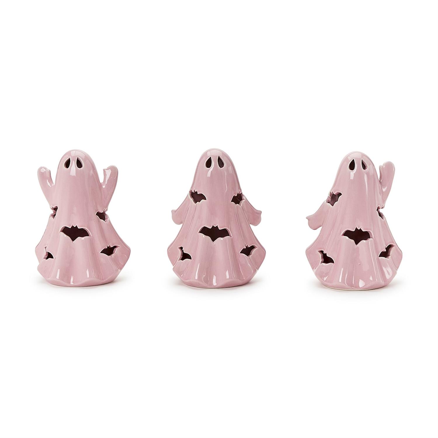 Set of 3 Pink LED Ghosts
