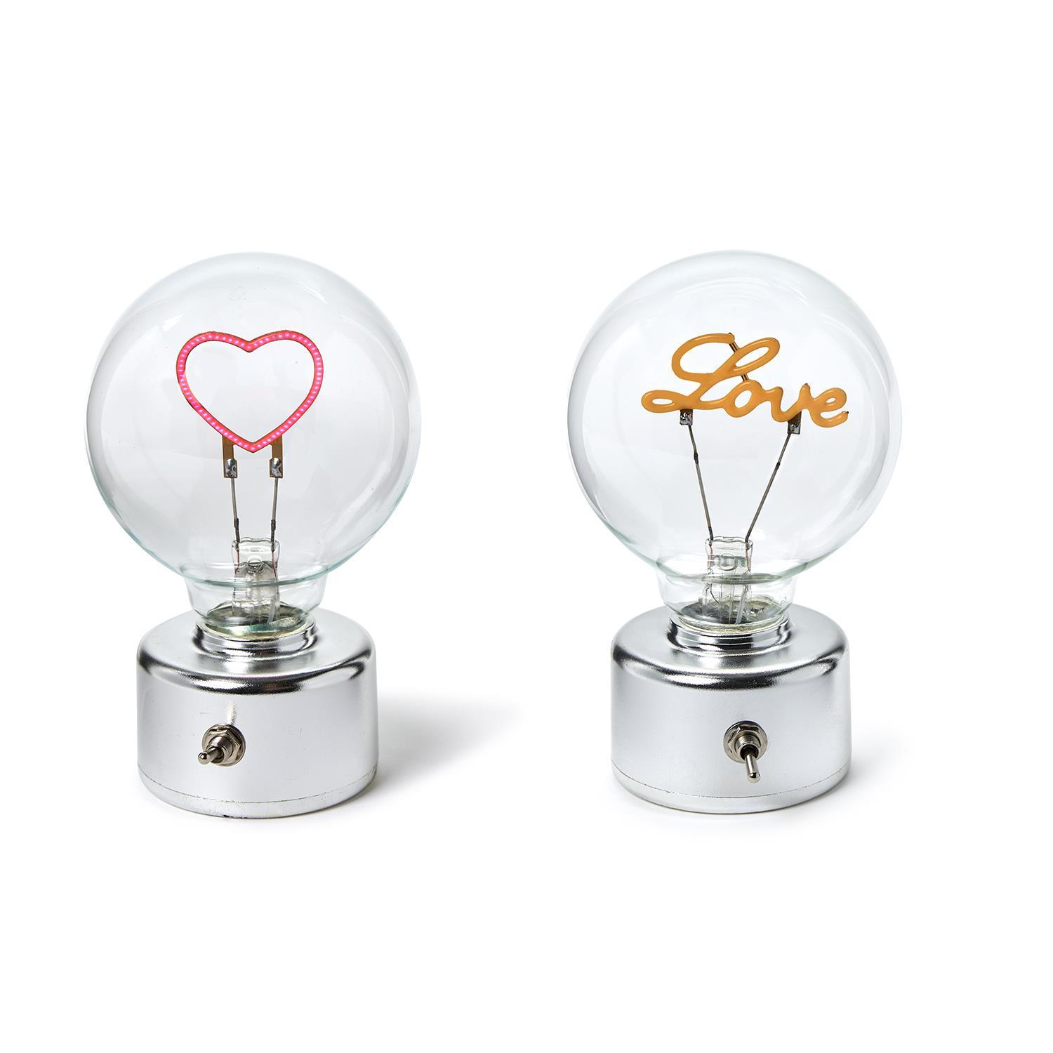 Message in a Bulb LED Decor in Gift Box Assorted 2 Designs