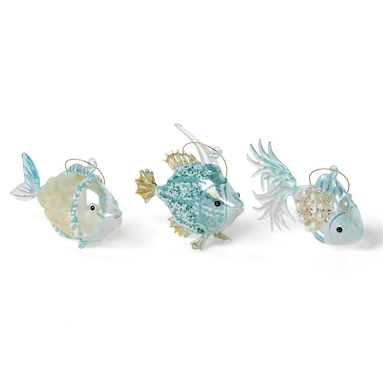 A closer look at Fish Glass Ornaments Children S Room