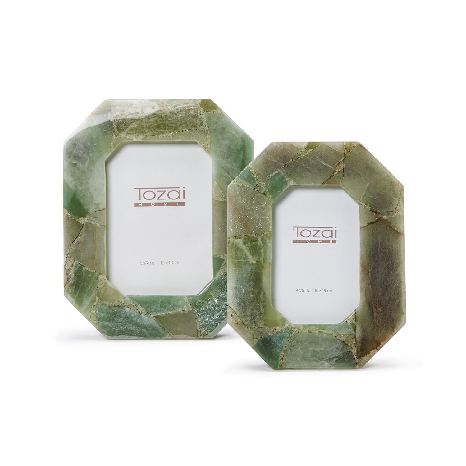S/2 Green Quartz Photo Frame
