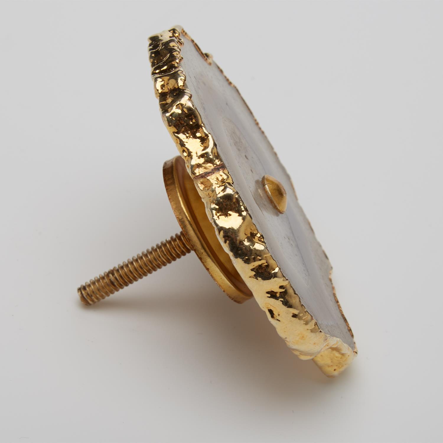 Genuine Agate Drawer Pulls Genuine Agate/Iron