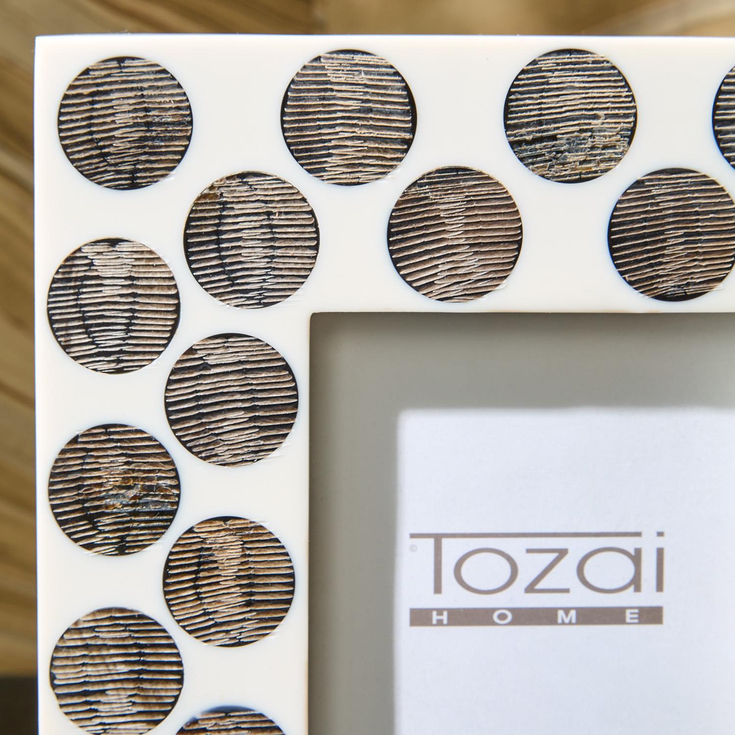 S/2 Chiseled Horn Photo Frame