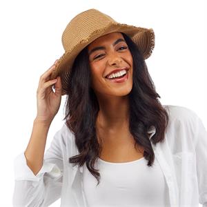 Straw Sun Hat with Seashell Accent display picture 1