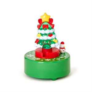 Christmas Tree Light Up Music Box with Dancing Snowman in Gift Box