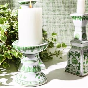 Countryside Green S/5 Candleholders