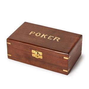 The Turf Club Poker Set in Hand-Crafted Wooden Box