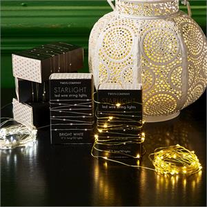 Starlight Led Wire String Lights in Gift Box Asst 2 Colors