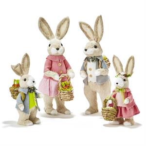 S/4 Hand-Crafted Easter Bunnies