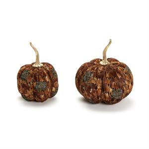 Pumpkinsさん専用 Pheasant Set of 2 Feather Pumpkins Includes 2 Sizes