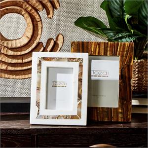 S/2 Tiger Eye Photo Frame