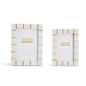 Lines S/2 Brass Lines Photo Frame