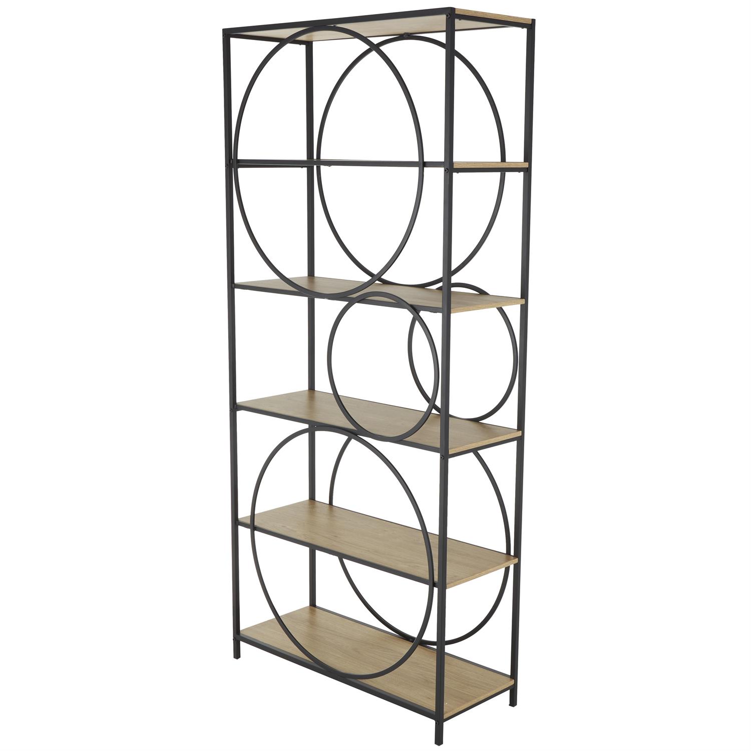 13573 | Black Metal 3 Shelf Storage Shelving Unit with Black