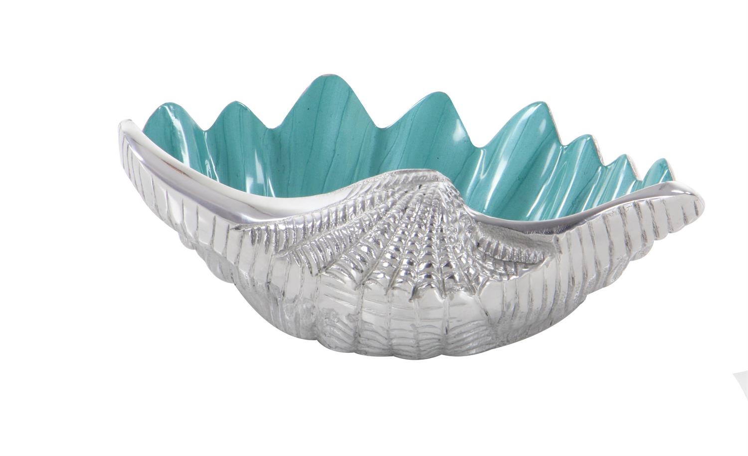 22224 | Teal Aluminum Metal Shell Shell Decorative Serving