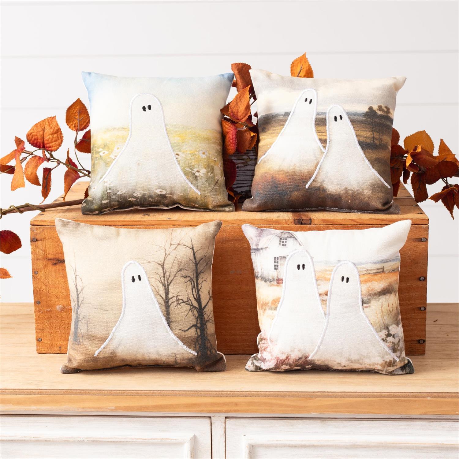 Mini Pillows Ghosts (4 Styles)