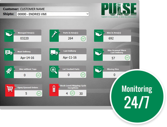PULSE RFID interactive screen