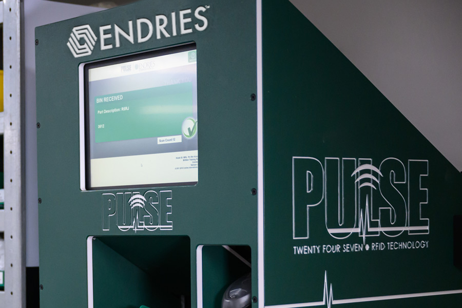photo of PULSE kiosk and its interactive screen