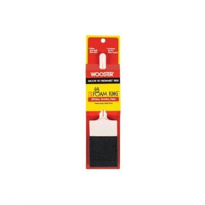 Foam King Paint Brushes, 2 in W, Foam, plastic handle
