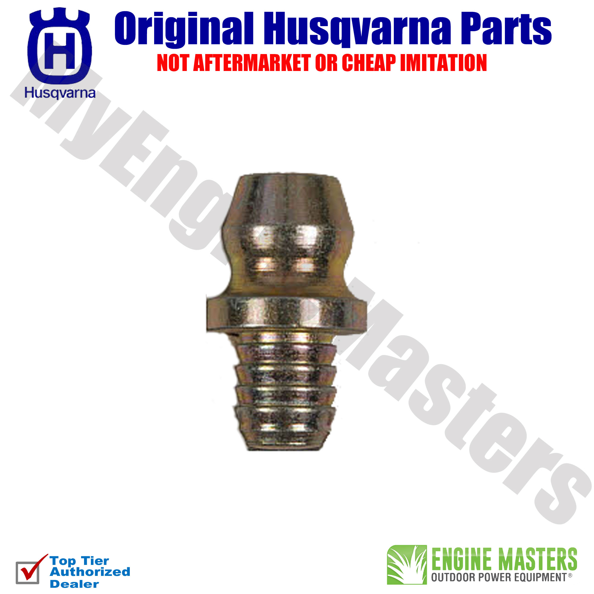Genuine OEM Husqvarna 539115638 Lawn Tractor Zerk Grease Fitting, 3/8