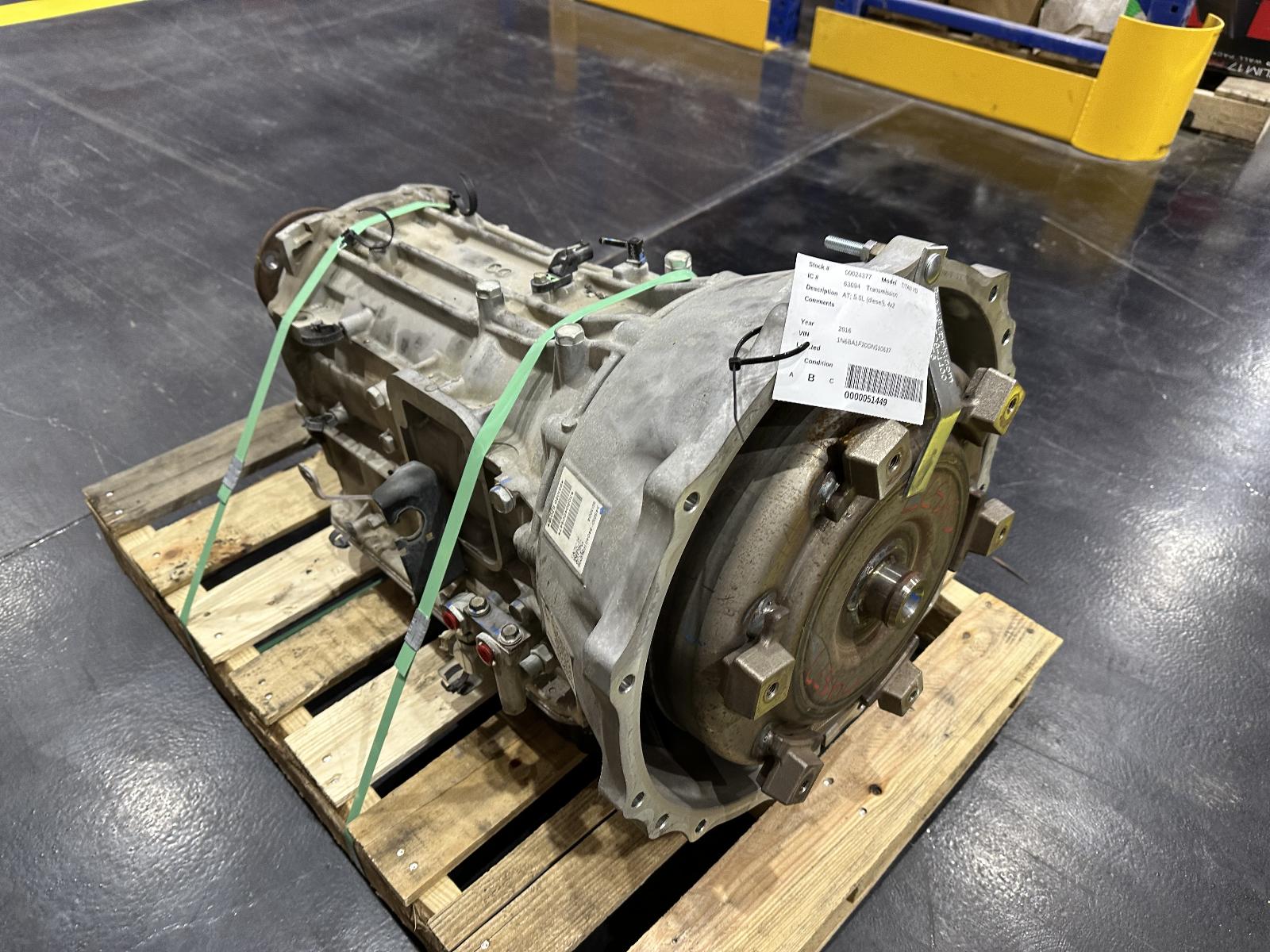 2016 2017 2018 2019 NISSAN TITAN XD TRANSMISSION AUTOMATIC 5.0L