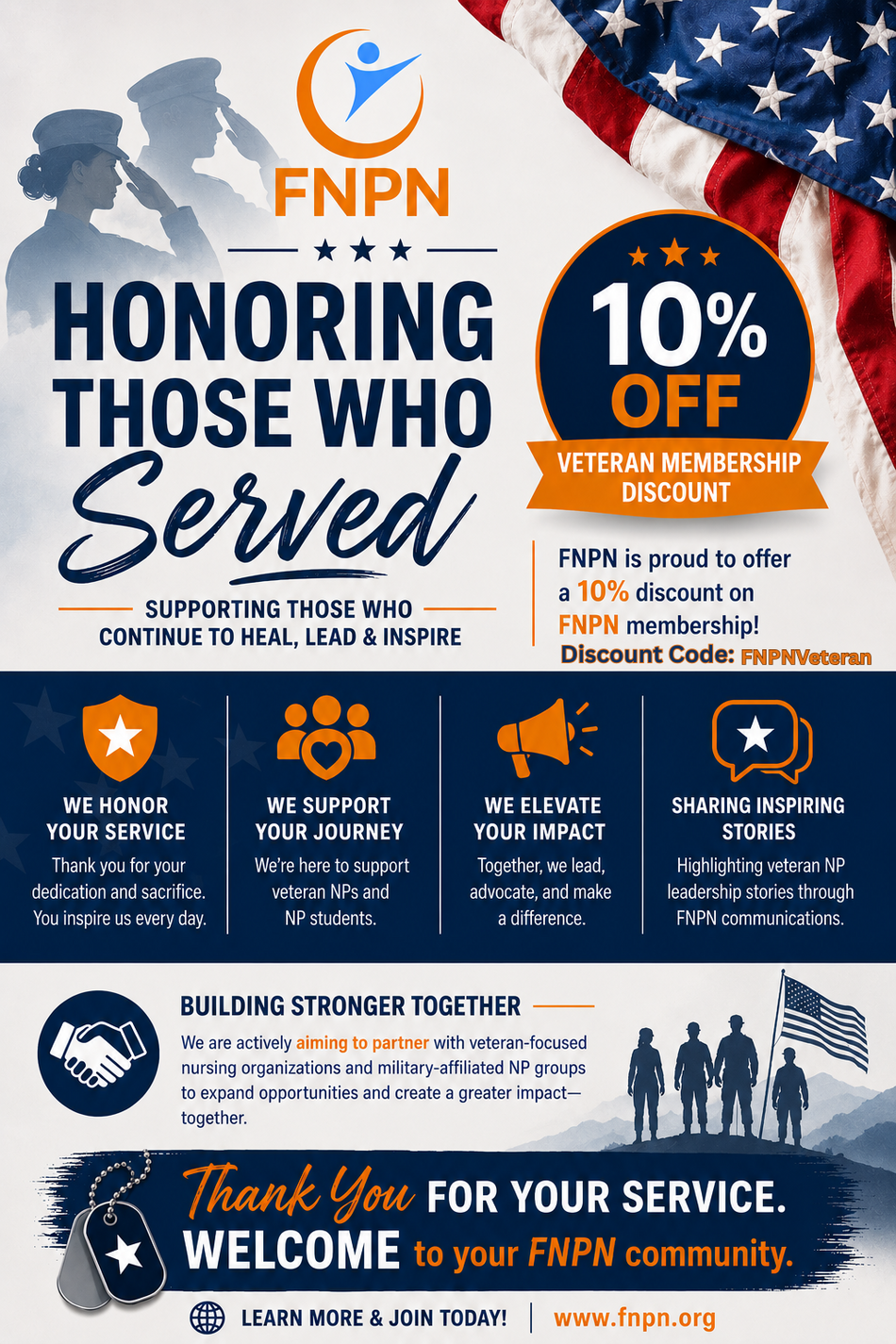 FNPN Veteran discount flyer