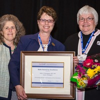 Presenting WSNA President Judy Huntington with the 2015 Washington State AANP Nurse Practitioner Advocate of the Year Award with Louise Kaplan and Nancy Lawton