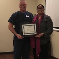 2017 CBAPN Preceptor of the Year Dr. Mark Walker and Ilaria Reyes