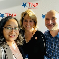 Ilaria Reyes, TNP President Cindy Weston and Jason Spees