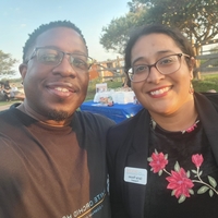 White Orchid Hospice Stephen Carter with Ilaria Reyes at the CBAPN annual fundraiser and NP supporter