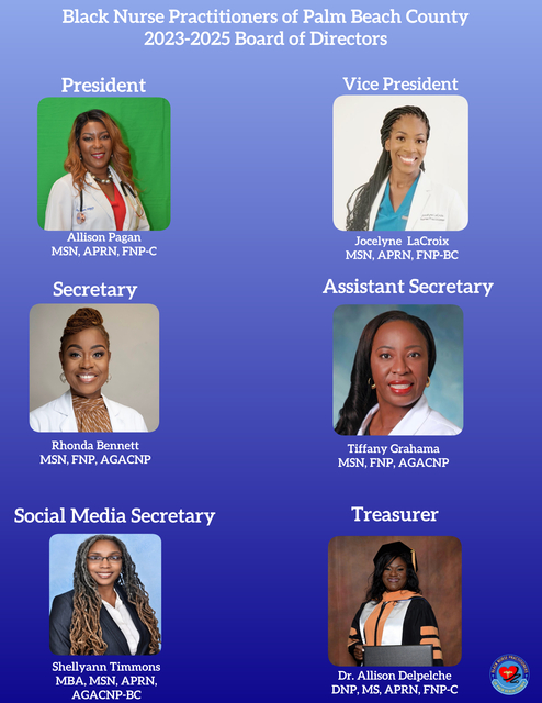 Black Nurse Practitioner Group of Palm Beach Board of Directors | Photo ...