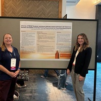 Lauren Meadows, PMHNP student and Donna Rolin, PhD, APRN, PMHCNS-BC, PMHNP-BC, poster presentation, "A survey of PMHNP student and alumni attitudes toward individuals with OUD and update on the new training requirements for prescribing buprenorphine"