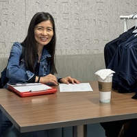Jino manning the SANAP t-shirts and fleese jackets 