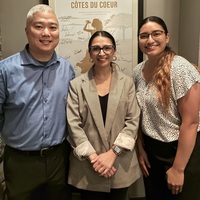 Sofia Abdulaziz, PA-C (middle), who is a medical science liaison for Teva gave a wonderful presentation, "Schizophrenia and Long Acting Injectables" at Chamberlain's Steak & Fish. Thank you, Sofia!