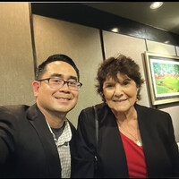 President Sam Realista with Nominations Chair and founder, Sharon. 