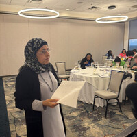 Our CFANPC Treasurer Tabassum Merchant giving monthly report. 