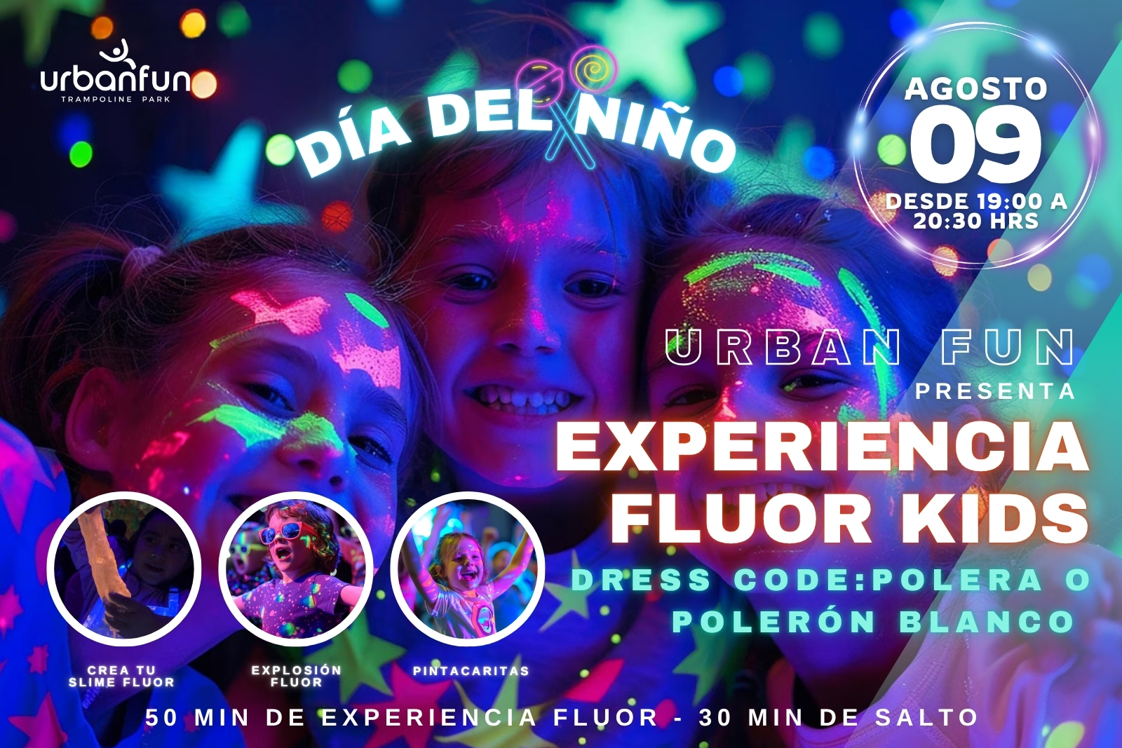 Experiencia Fluor Kids en Urban Fun