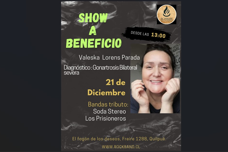Show a Beneficio a Valeska Lorens - 21 de Diciembre